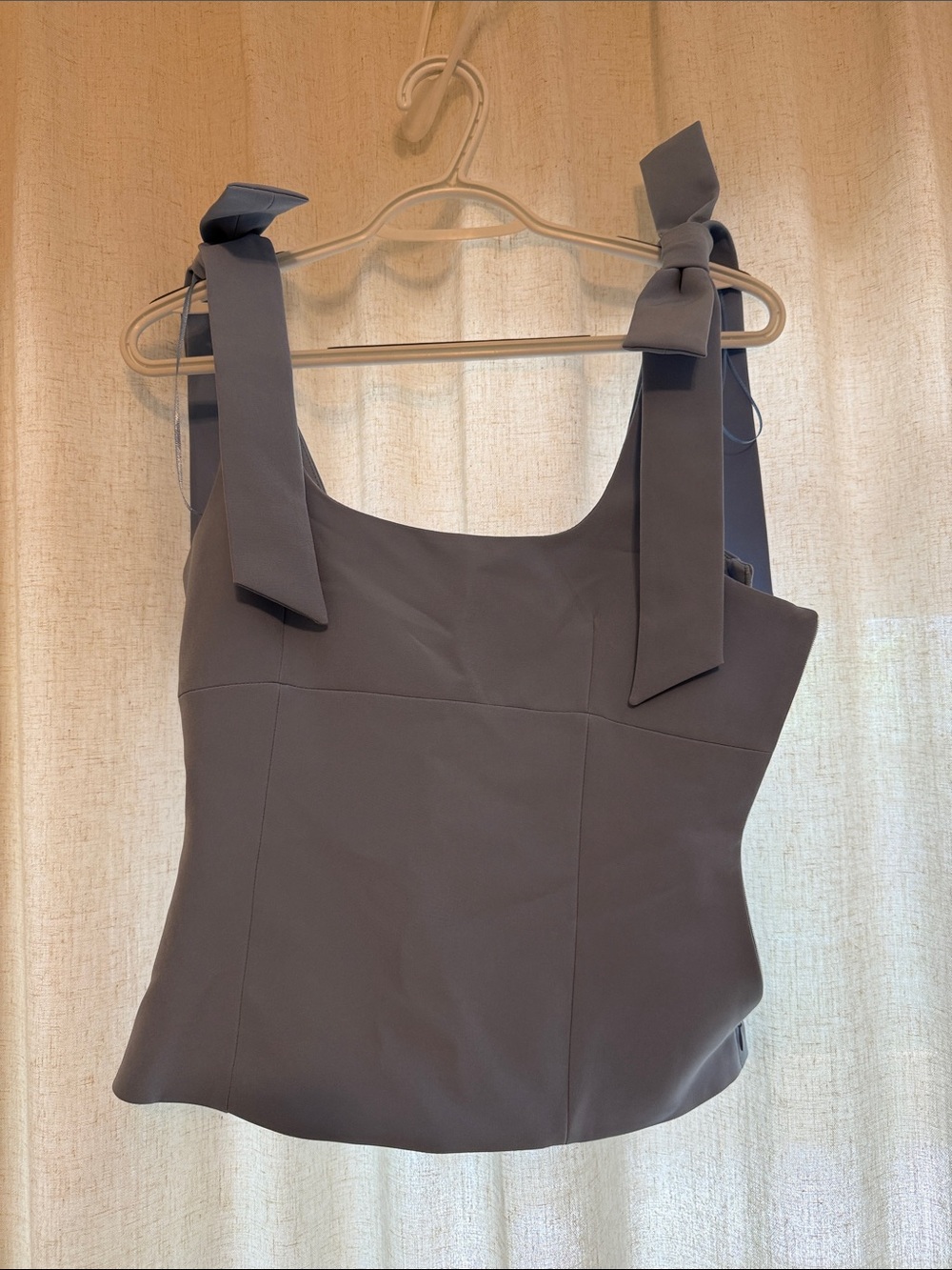 Zara light blue Square Neck Tank